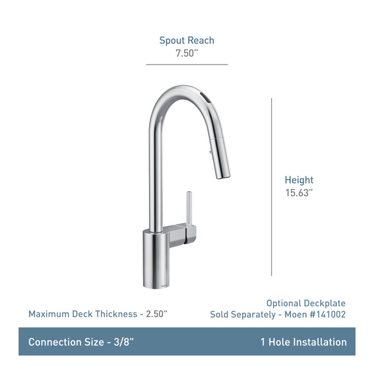 Chrome Touchless Pull-Down Kitchen Faucet with Smart Control
