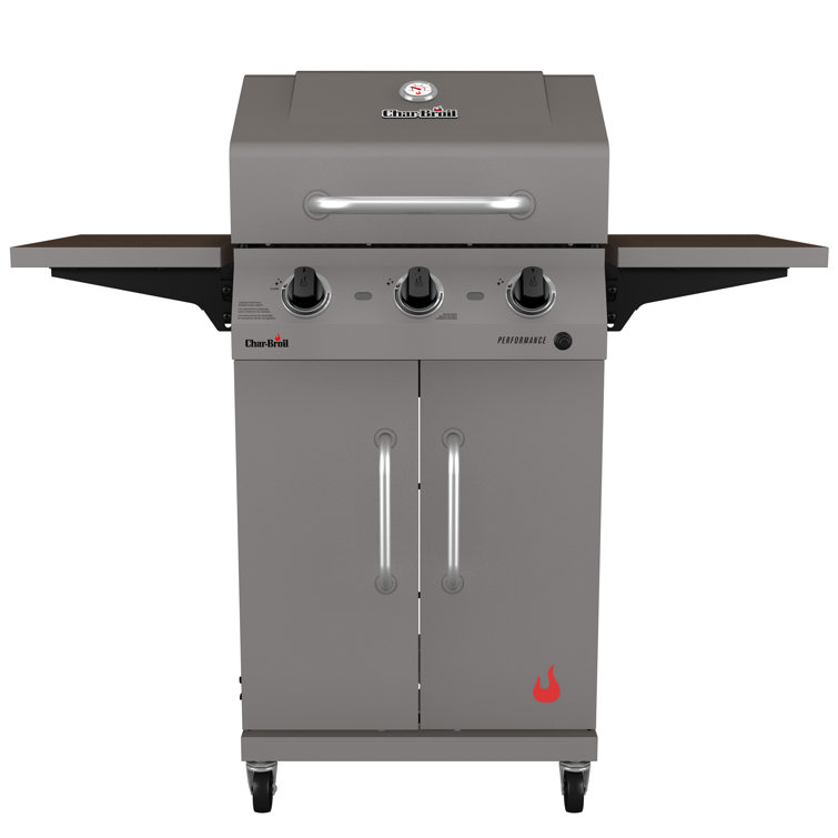 Char-Broil Stone 3-Burner Propane Gas Grill with Cabinet