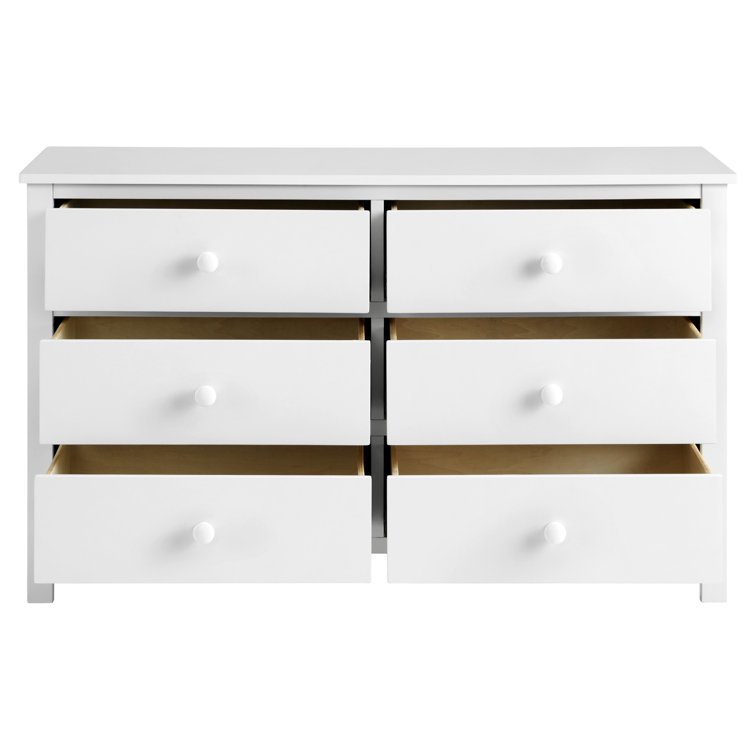 Snow White Double Dresser with Extra Deep Drawers
