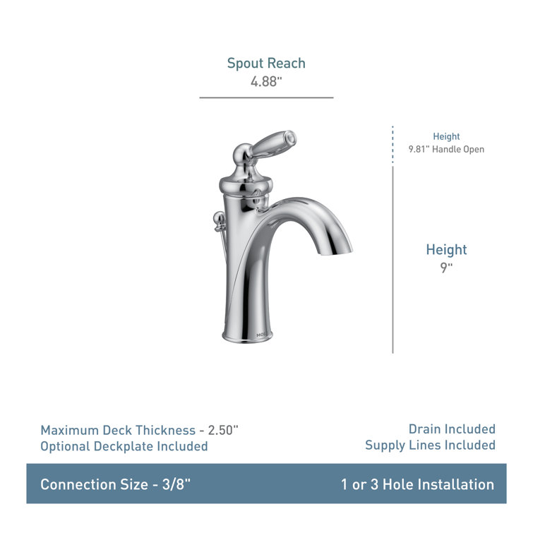 Classic Distressed Bronze 9" Vessel Bathroom Faucet with Drain Assembly