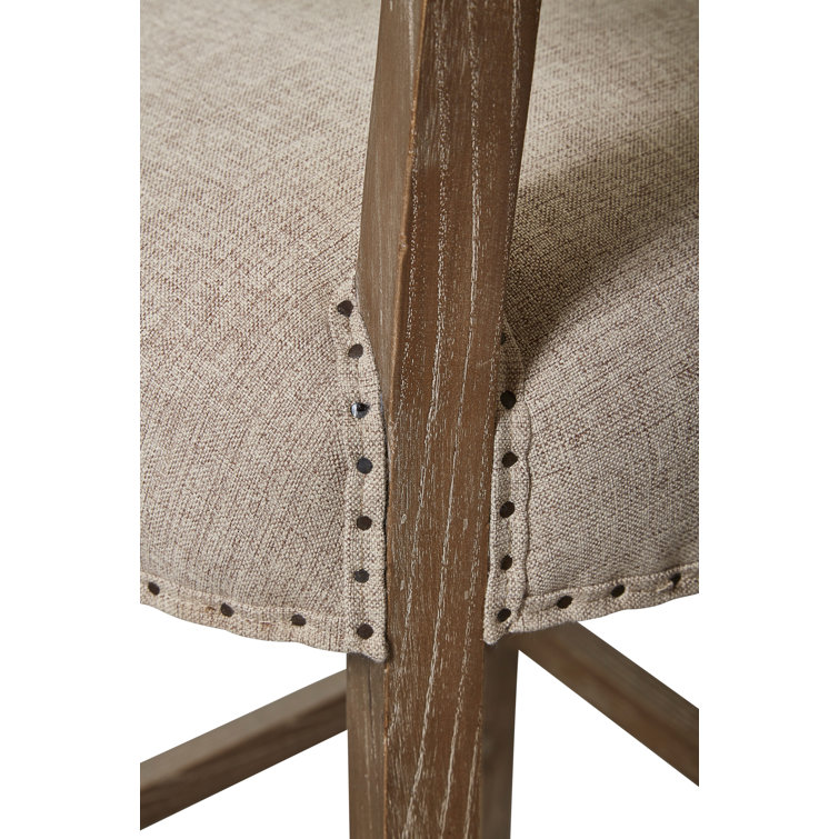 Wyatt Beige Wood Transitional Counter Stool