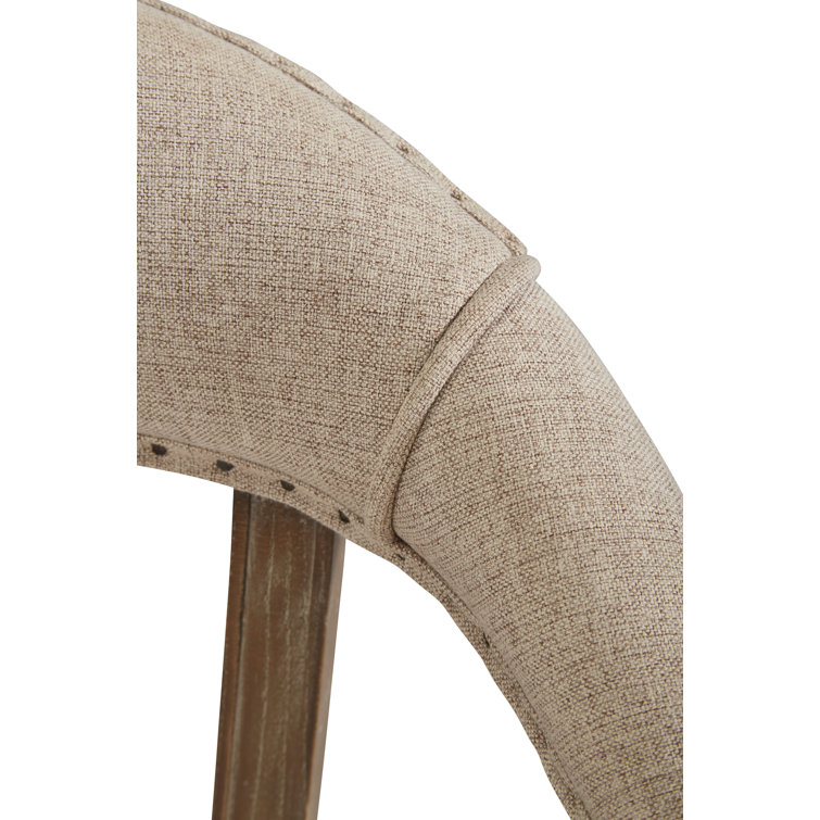 Wyatt Beige Wood Transitional Counter Stool