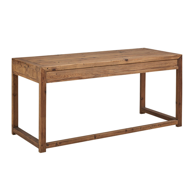 Harper Traditional Brown Wood Home Office Desk with 3 Drawers
