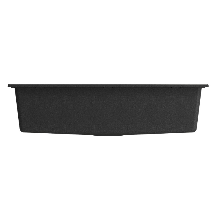 Matte Black Dual-Mount Granite Composite Kitchen Sink