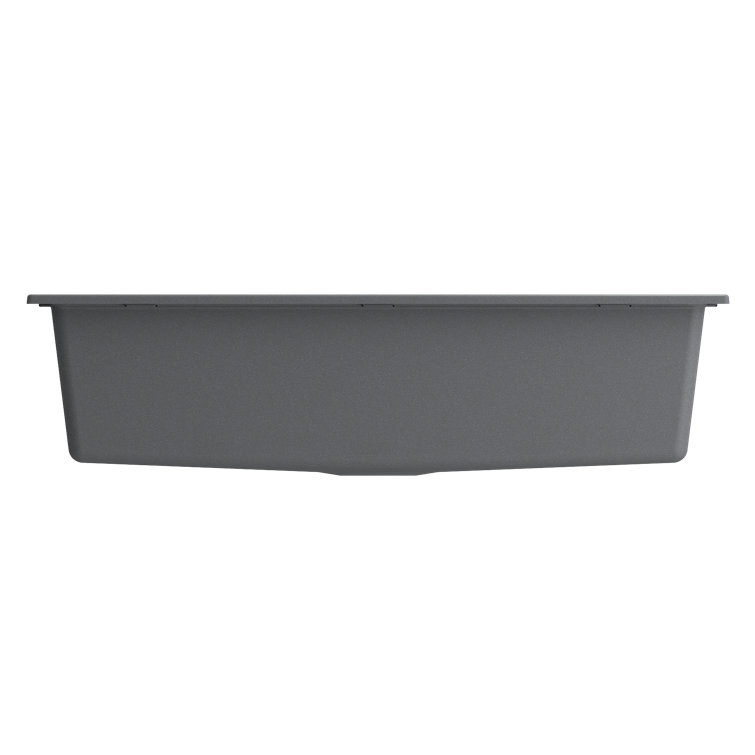 Matte Black Dual-Mount Granite Composite Kitchen Sink