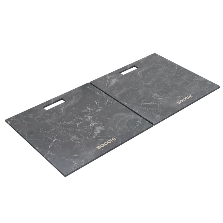 Baveno Lux 34" Metallic Black Granite Single Bowl Drop-In Kitchen Sink