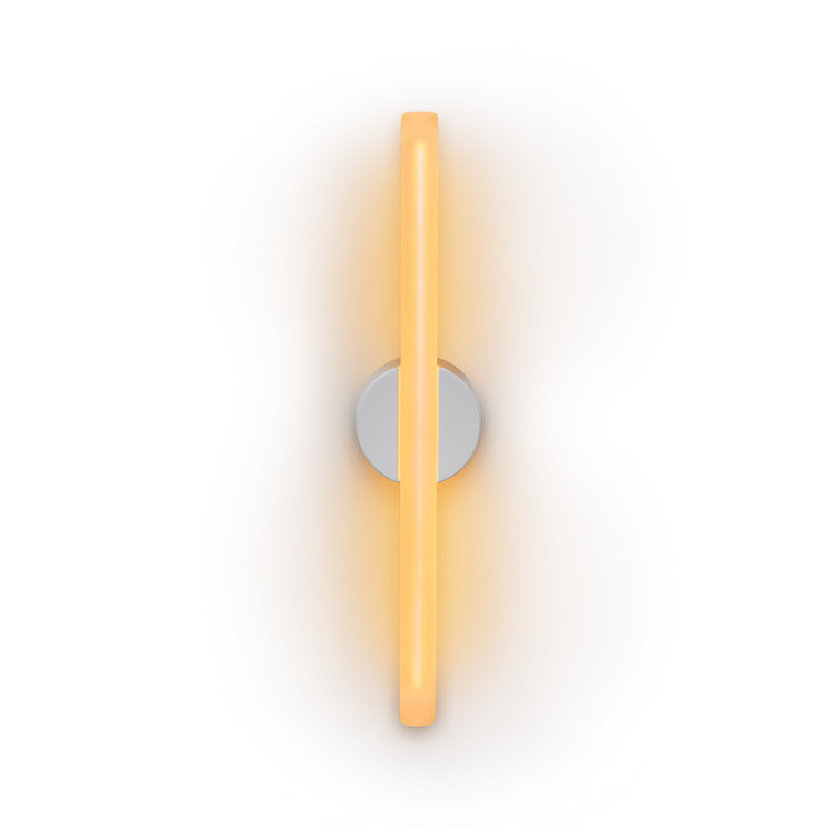 Small White Aluminum Dimmable Wall Light