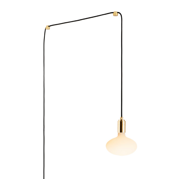 Brass and Frosted Glass Mini Globe Pendant Light