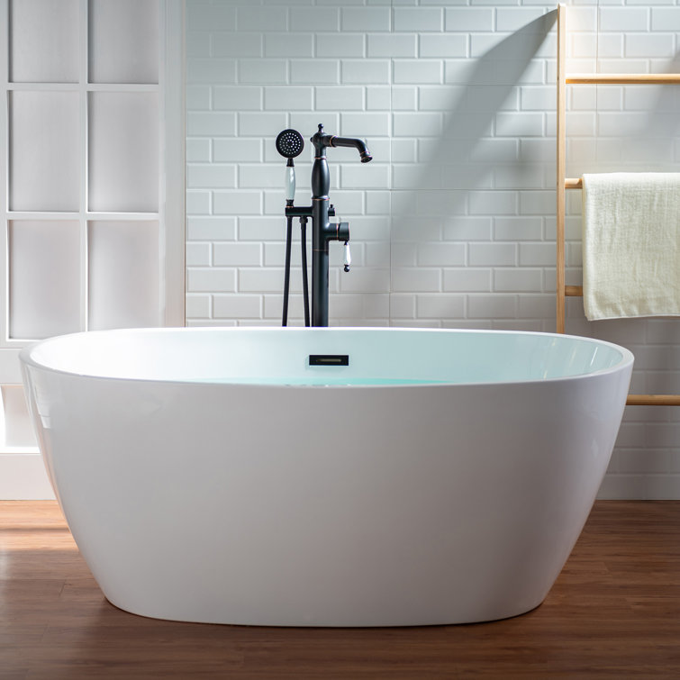 Oil Rubbed Bronze Freestanding Tub Faucet with Hand Shower