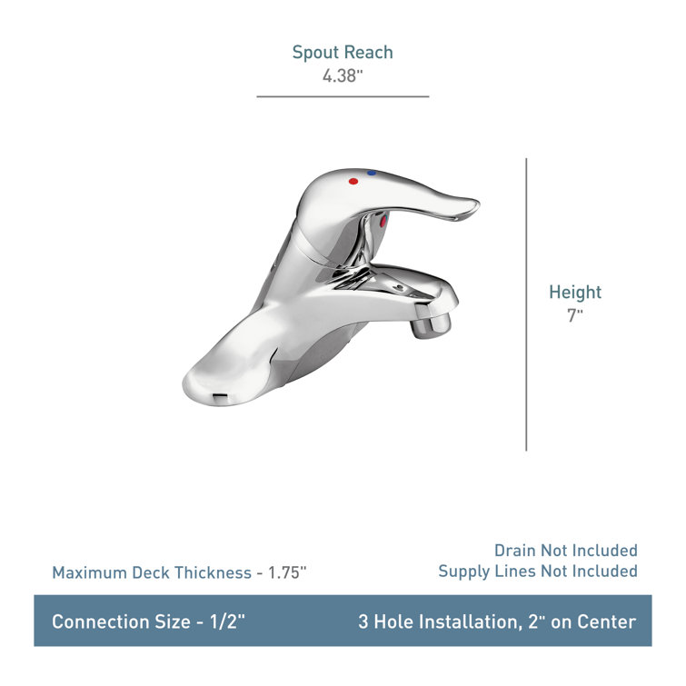 Chateau Modern Chrome Centerset Bathroom Faucet
