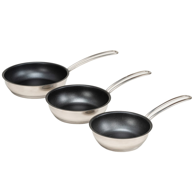 Küchenprofi 7-Inch Stainless Steel Non-Stick Fry Pan Set