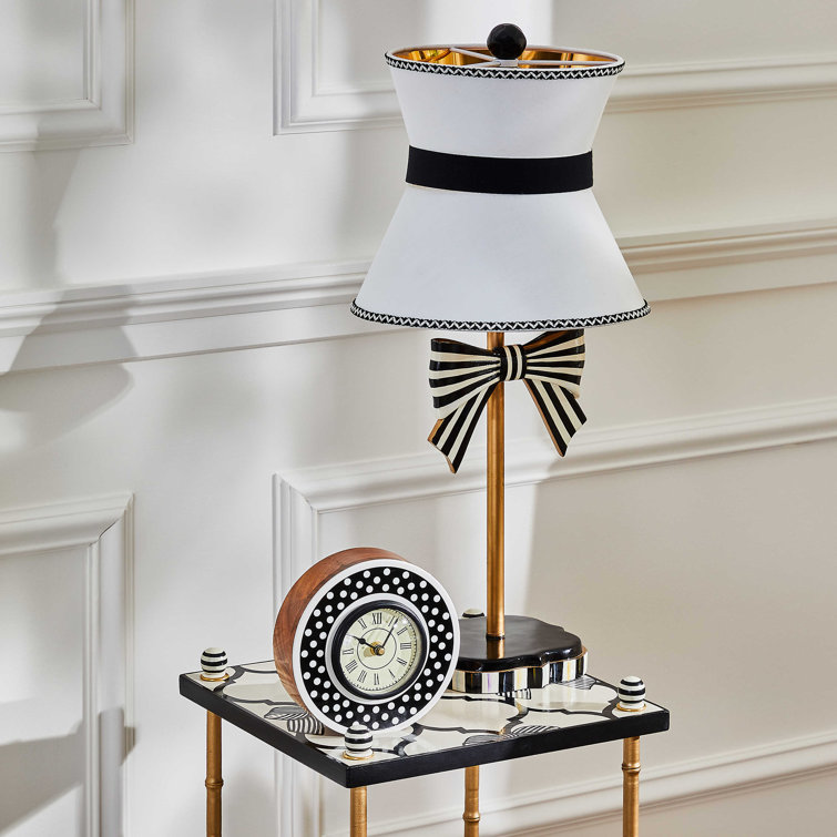 Gold and Black 3-Tiered Square Table with Shelves