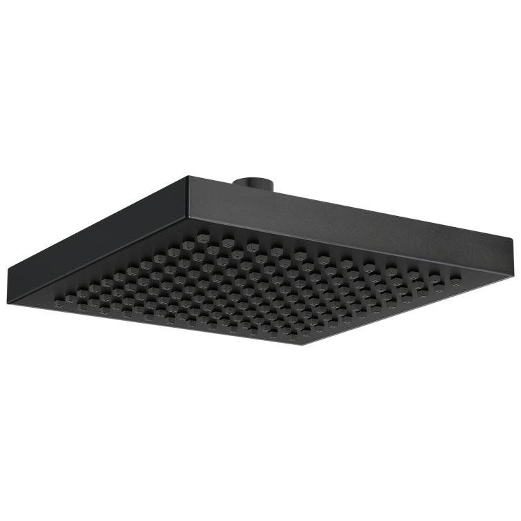 Matte Black Square Ceiling Mounted Rain Shower Head