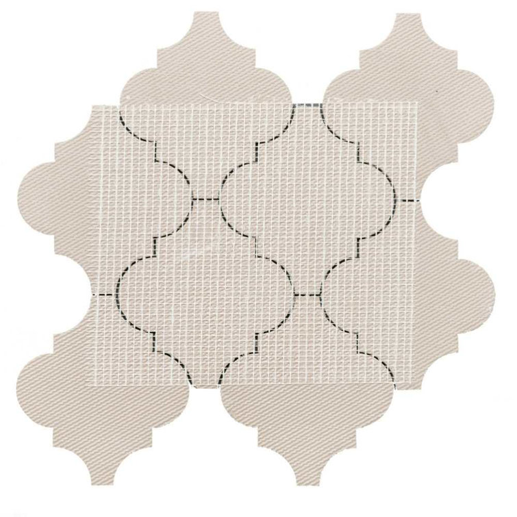 Calacatta Porcelain Mosaic Tile with Glossy Finish, 11" x 12"