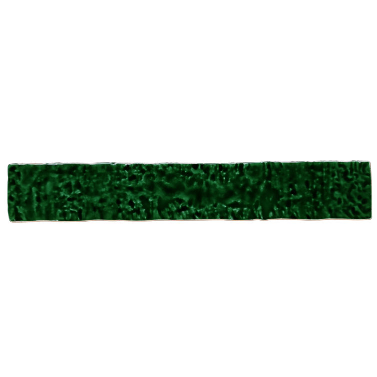 Emerald Green Crackled Ceramic Subway Wall Tile