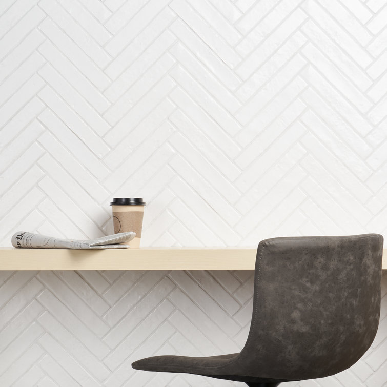 Glossy White Ceramic Subway Wall Tile for Bathroom and Kitchen