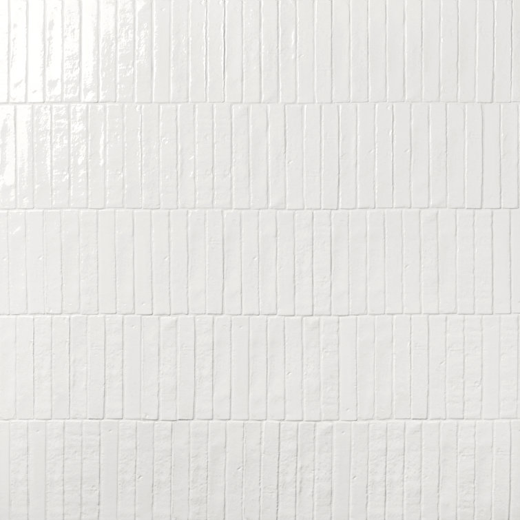 Virtuo Glossy White Ceramic Subway Wall Tile 2-in x 9-in