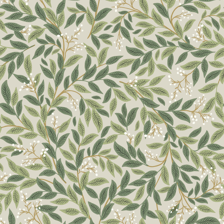Willowberry Linen Peel and Stick Floral Wallpaper Roll