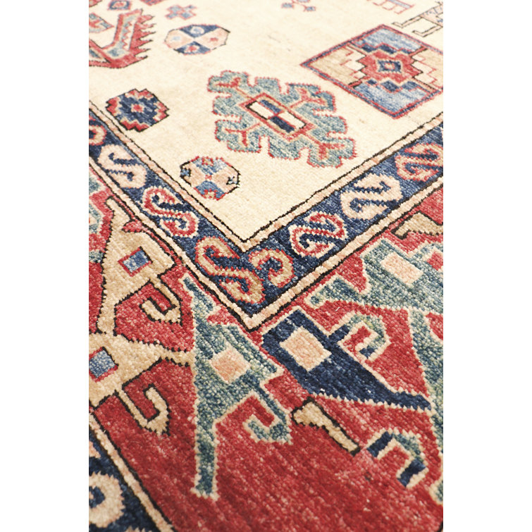 Hand-Knotted Ivory Lamb's Wool 6'1" x 8'9" Area Rug