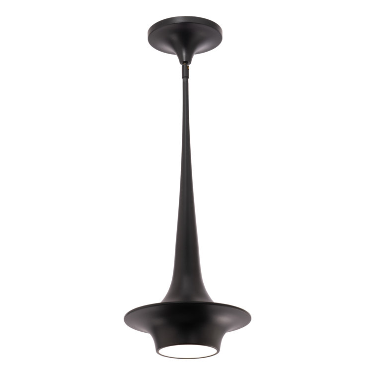 Hugo Black Aluminum LED Mini Pendant Light