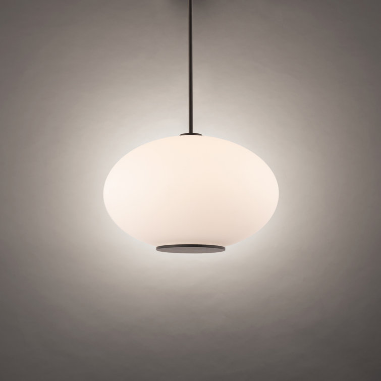 Illusion 16'' Black Brass LED Globe Pendant for Indoor/Outdoor