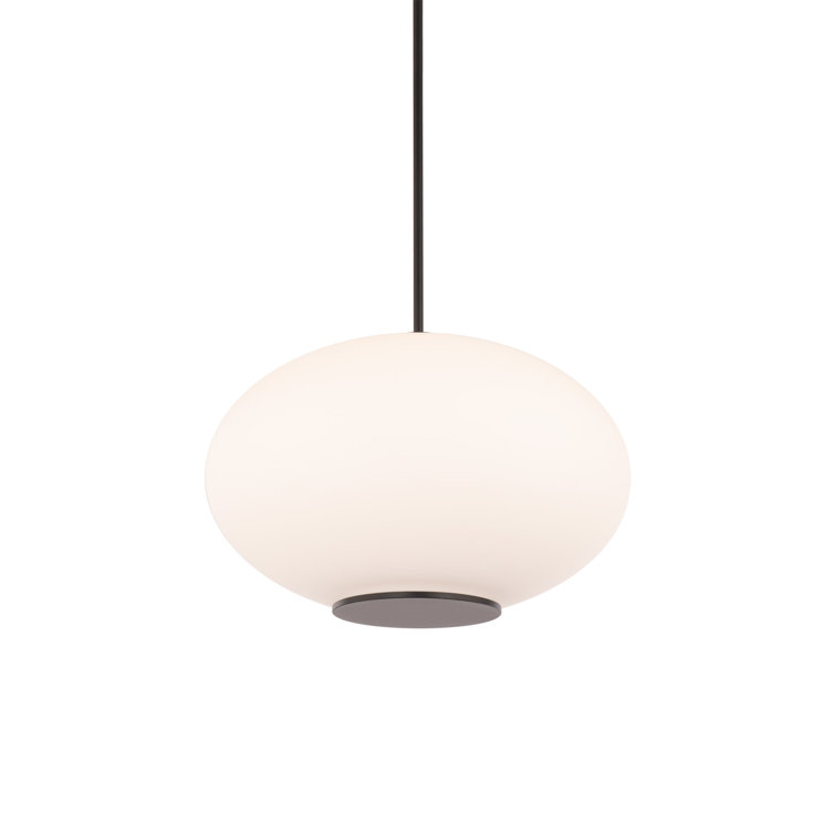Illusion 16'' Black Brass LED Globe Pendant for Indoor/Outdoor