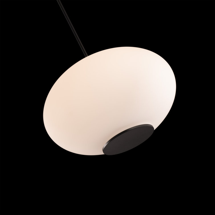 Illusion 16'' Black Brass LED Globe Pendant for Indoor/Outdoor