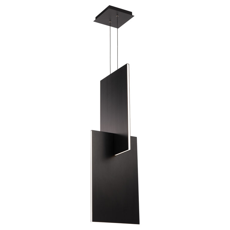 Amari Black Aluminum LED Indoor/Outdoor Pendant Light