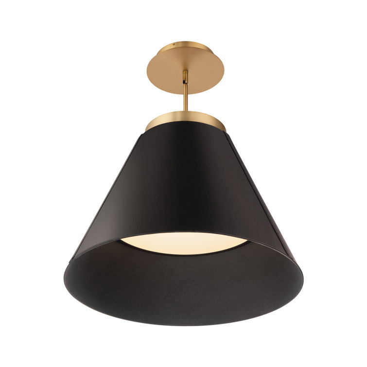 Bentley Black and Aged Brass LED Indoor/Outdoor Pendant