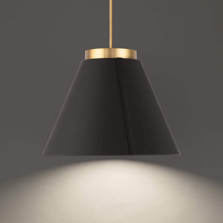 Bentley Black and Aged Brass LED Indoor/Outdoor Pendant