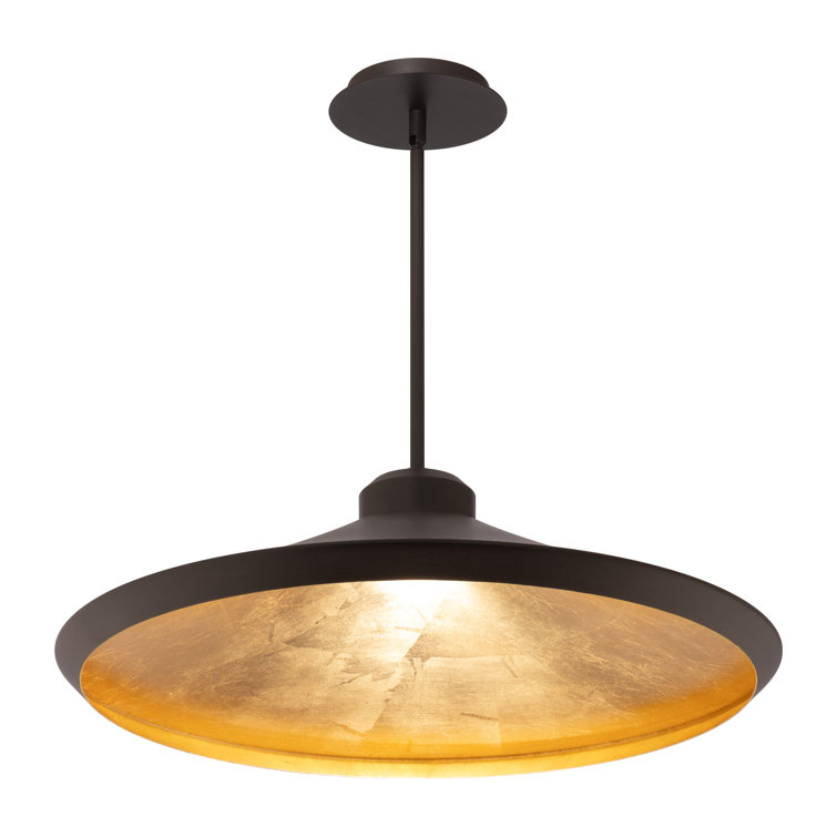 Alfa Bronze Gold Leaf LED Indoor/Outdoor Pendant Light