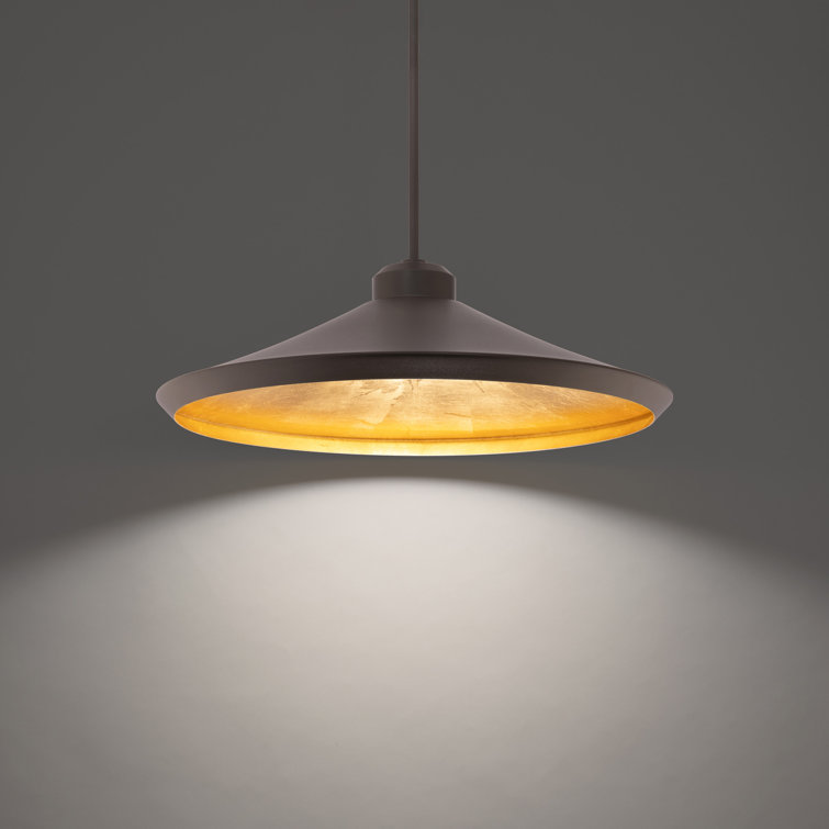 Alfa Bronze Gold Leaf LED Indoor/Outdoor Pendant Light