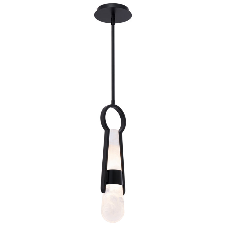 Ezra Black Aluminum LED Mini Pendant Light