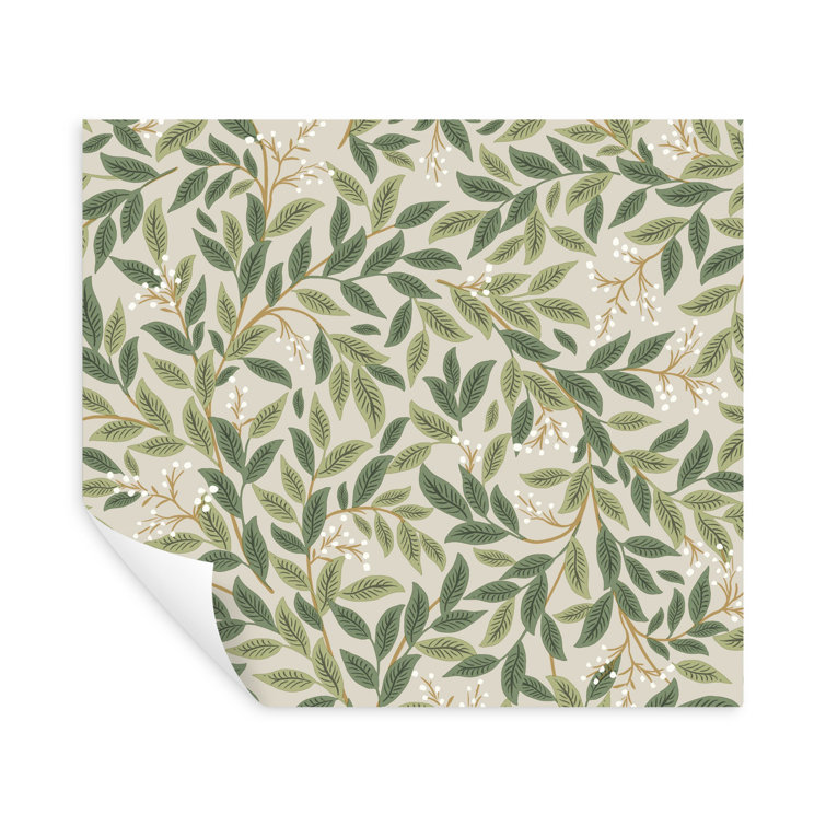 Willowberry Linen Peel and Stick Floral Wallpaper Roll
