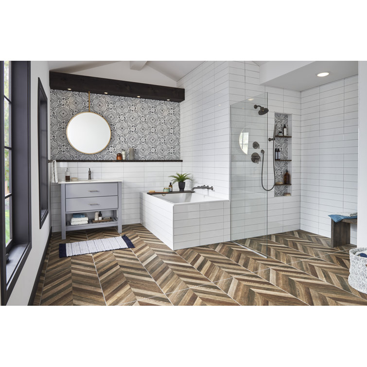 White Glossy 4'' x 16'' Ceramic Subway Tile