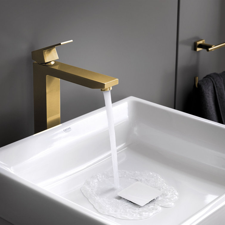 Hard Graphite Single-Handle Vessel Sink Bathroom Faucet