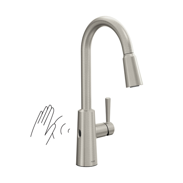 Stainless Steel Touchless Pull Down Kitchen Faucet with Spray