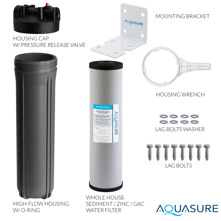 Large Black and Gray Multi-Purpose Water Filter System