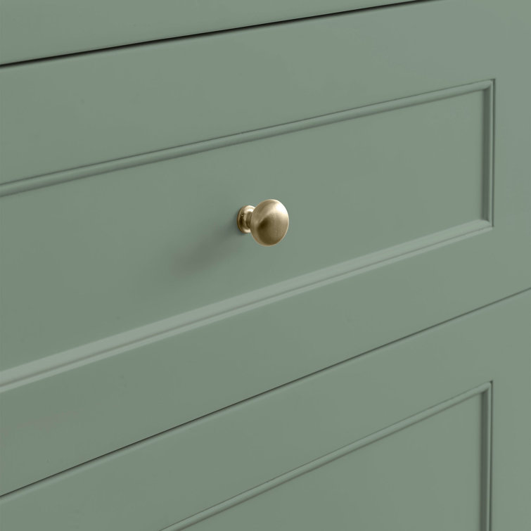 Smokey Celadon 30" Solid Wood Single Bathroom Vanity Base