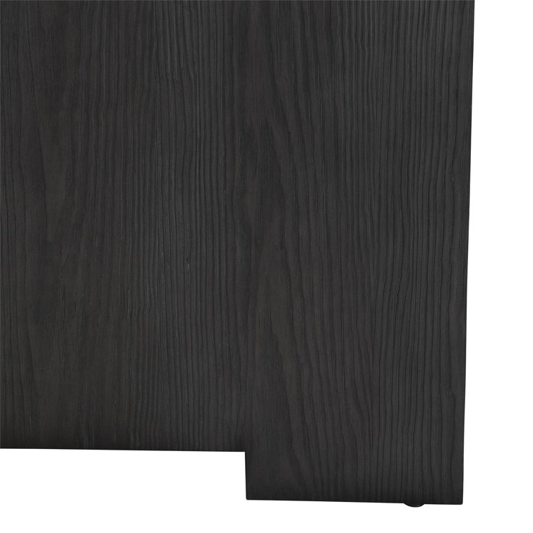 L'Ombre Charcoal Transitional King Upholstered Bed with Pine Frame