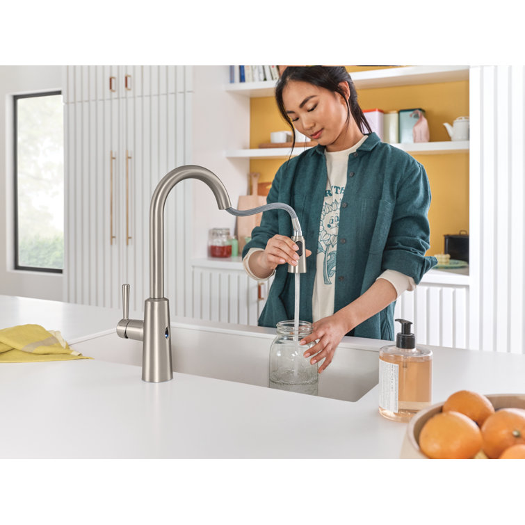 Stainless Steel Touchless Pull Down Kitchen Faucet with Spray