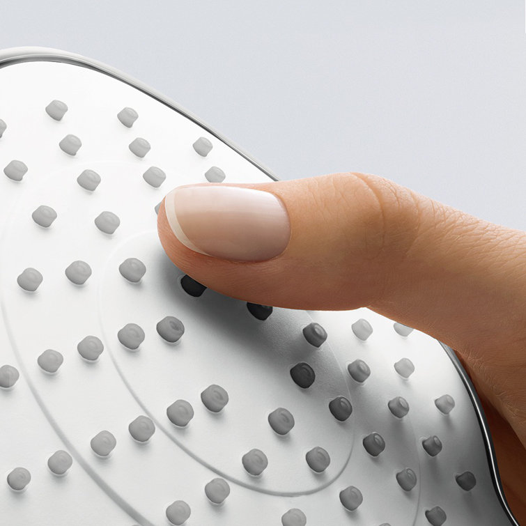 Chrome Modern Handheld Multi-Head Shower with Select