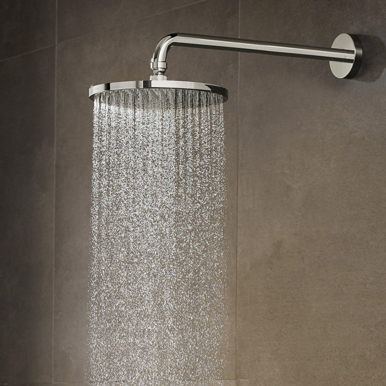 Chrome 7-Inch Modern Ceiling Mounted Rain Shower Head