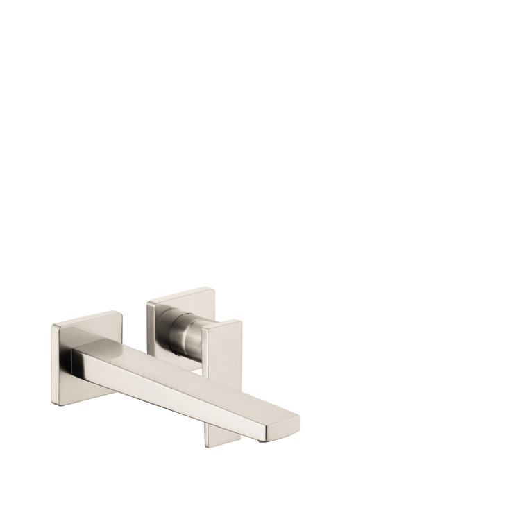 Sleek Eurostyle Brushed Nickel Wall-Mounted Bathroom Faucet