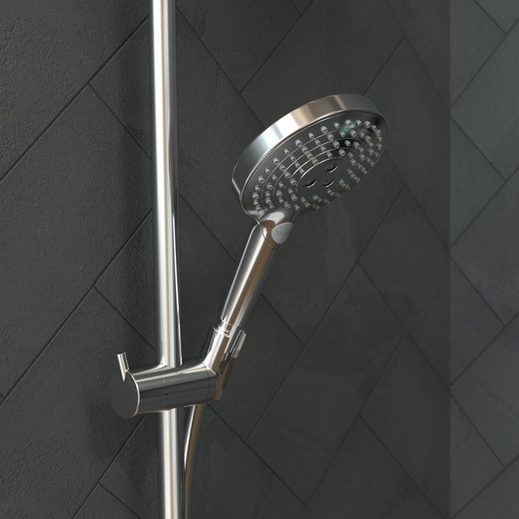 Polished Nickel Modern Handheld Shower Head with Multi-Jet