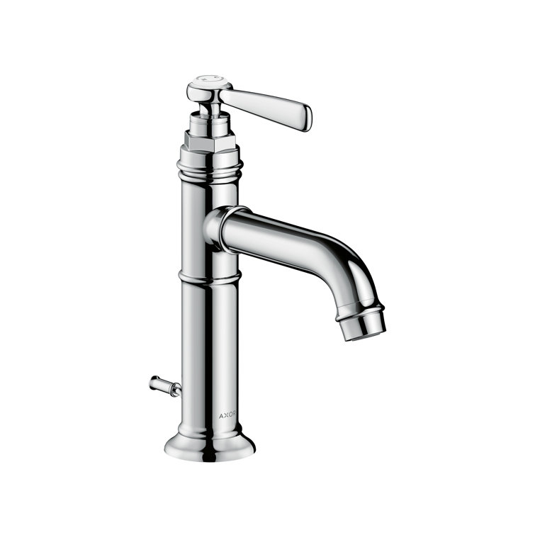 Modern Black Brass Single Hole Vessel Faucet, 9-inch