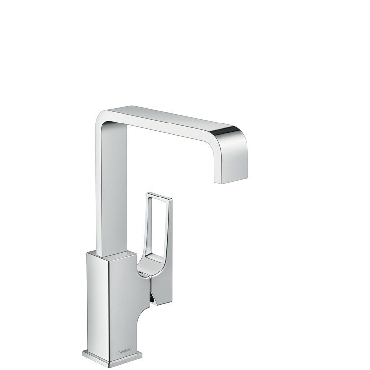 Chrome Modern Single Hole Vessel Bathroom Faucet