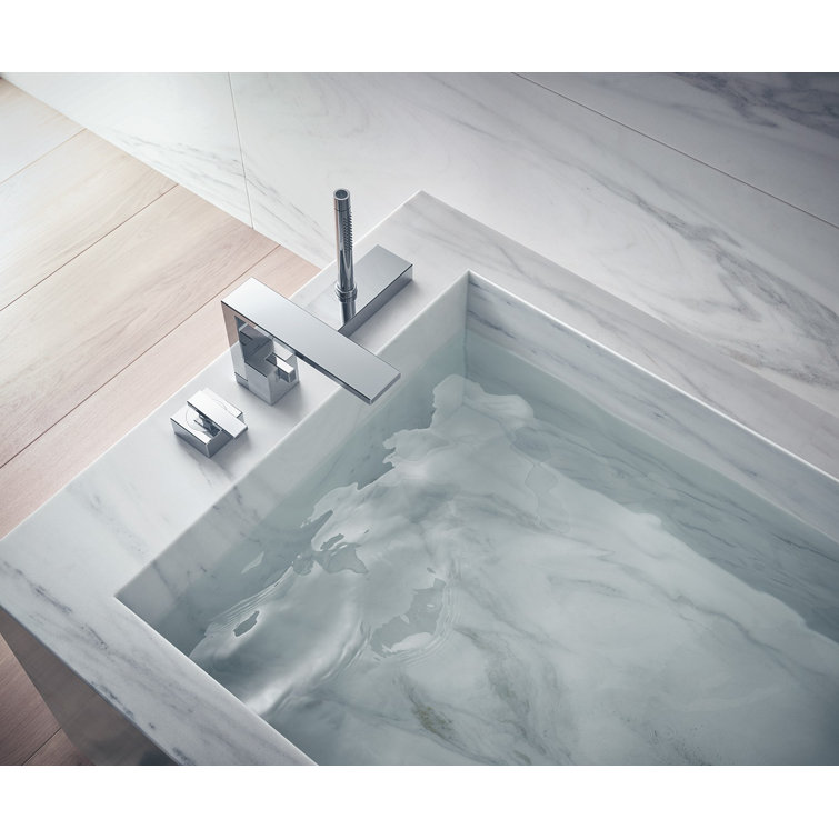 Modern Chrome Brass Widespread Deck Mounted Faucet