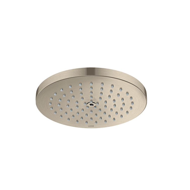 Brushed Nickel 7-Inch Modern Wall Mounted Showerhead