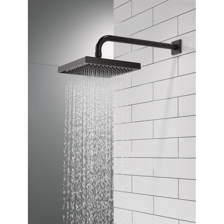 Matte Black Square Ceiling Mounted Rain Shower Head